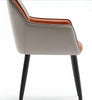 Set Of 6 Modern Leather Dining Chairs / Lixra