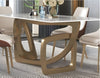 Fine Rectangular Marble Dining Table Set / Lixra