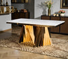 Luxury Rectangular Marble Top Dining Table / Lixra