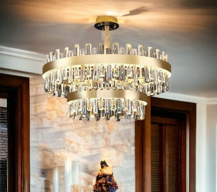 Modern Luxurious Dazzling Light Crystal Chandelier / Lixra