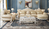 European L-shaped Liville Leather Sofa Set with Chaise