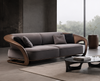 Luxurious Wooden 4-Seater Velvet Fabric Sofa / Lixra