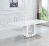 Expendable Dining Table With Metal Base / Lixra