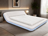Elementary Design Leather Bed With LED Lights / Lixra