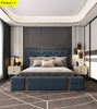 Contemporary Classic Luxurious Leather Bed / Lixra