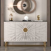 Modern Marble Buffet Table With Wooden Design / Lixra