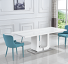 Expendable Dining Table With Metal Base / Lixra