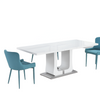 Expendable Dining Table With Metal Base / Lixra