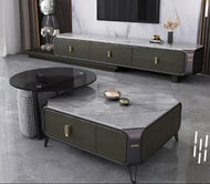 Dynamic Design Duo Retractable TV Stand And Modular Coffee Table Set / Lixra
