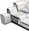 Modern Leather Bed With Adjustable Headrest / Lixra