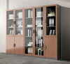 Five-Shelf Contemporary Glass & Wooden Designed Bookshelf / Lixra