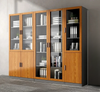 Five-Shelf Contemporary Glass & Wooden Designed Bookshelf / Lixra