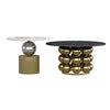 Marble Top Coffee & Side Table With Pearl-Shaped Body / Lixra