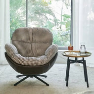 Fabric Upholstered Swivel Accent Chair / Lixra