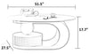 Luxury TV Stand & Coffee Table Set with Electric Fireplace