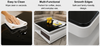 Wooden Structure Coffee Table with Glass Top / Lixra