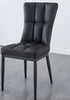 Set Of 4 Cozy Comfort Leather Dining Chairs / Lixra