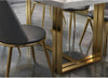 Shine Luxurious Marble-Top Dining Table Set / Lixra