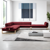 Velvet Fabric Sectional Sofa for Living-Room / Lixra