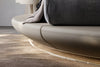 Leather Upholstered Luxury LED Round Bed / Lixra