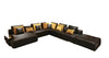 Modern Large Leather Sectional Sofa with Chaise / Lixra