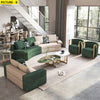 Contemporary Curved Velvet Fabric Sofa Set / Lixra