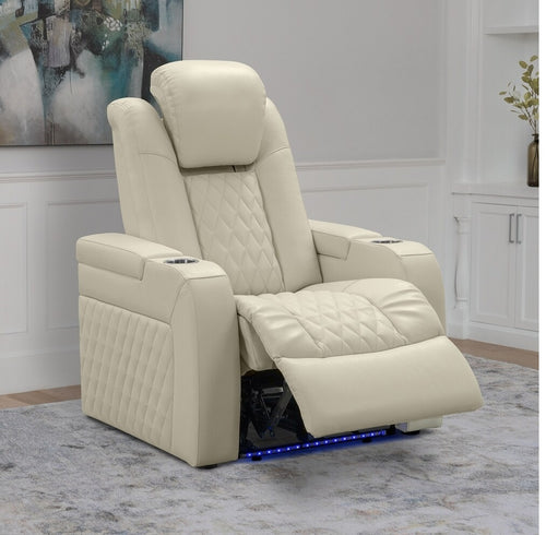 Luxury Electric Leather Theatrical Recliner Chair / Lixra