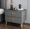Set Of 2 Italian Wooden Bedside Night Stand / Lixra