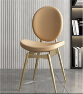 Set Of 4 Indoor Leather Dining Chairs / Lixra