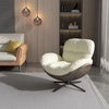 Fabric Accent Chair Leather Covered Body / Lixra