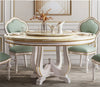 Modern Marble Round Dining Table Set / Lixra
