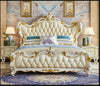 Button Tufted Luxury European Leather Bed / Lixra