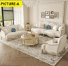 Liville Antique European Style Leather Sofa Set / lIXRA