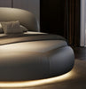 Luxurious Leather LED Modern Round Bed / Lixra