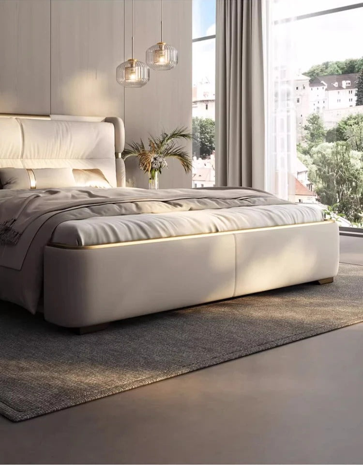 Versatile Modern Design Leather Bed / Lixra