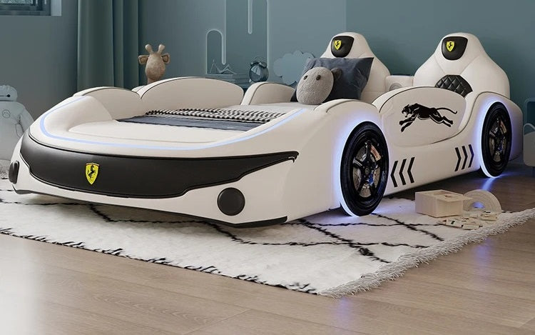 Ultimate Luxurious Leather Kid's Car Bed / Lixra