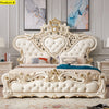 European Style Royal Wooden Leather Bed / Lixra