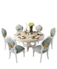 Modern Marble Round Dining Table Set / Lixra