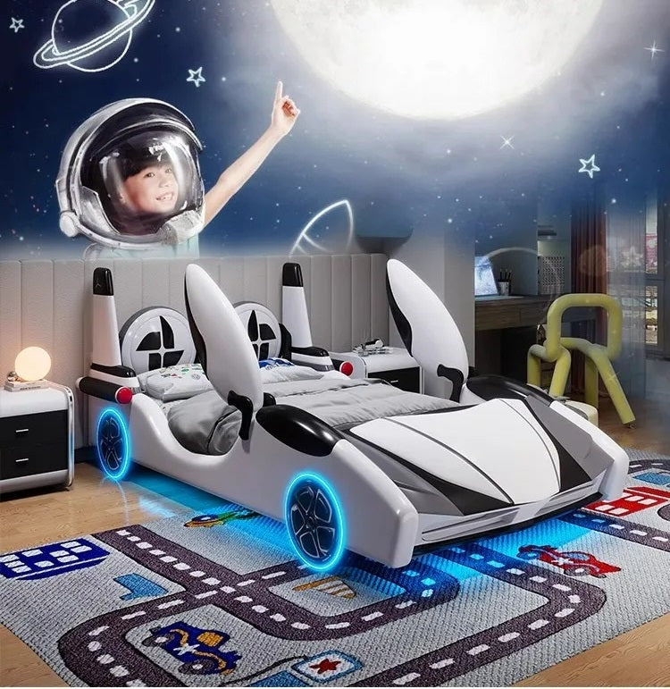 Trendy Leather Unique Kid's Car Bed / Lixra