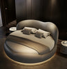 Luxurious Leather LED Modern Round Bed / Lixra
