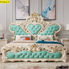 European Style Royal Wooden Leather Bed / Lixra