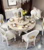 Modern Marble Round Dining Table Set / Lixra