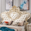 European Style Royal Wooden Leather Bed / Lixra