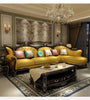 European Button Tufted Leather Sofa Set / Lixra