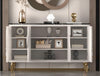 Modern Marble Buffet Table With Wooden Design / Lixra
