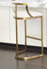 Set Of 3 Italian Style Metal Framed Raised Chairs / Lixra