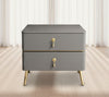 Set Of 2 Italian Wooden Bedside Night Stand / Lixra