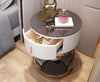Metal Base Luxury Glass Night Stand / Lixra