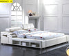 Smart Multi-functional Leather Bed with storage / Lixra