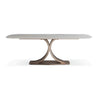 Contemporary X-Shaped Marble Dining Table